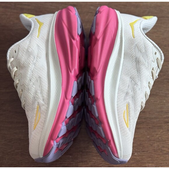 Women’s Size 5 HOKA Clifton 9 Eggnog Blanc De Blanc 1127896-EBDB Running NIB main image 4